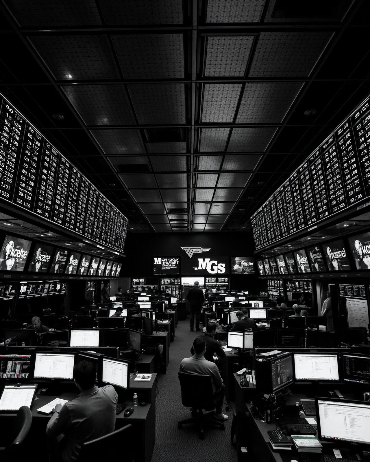 Trading floor at a European bank